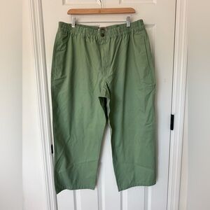 Candia Woods Men’s Sage Green Elastic Waist Cotton Pants - Size 40S